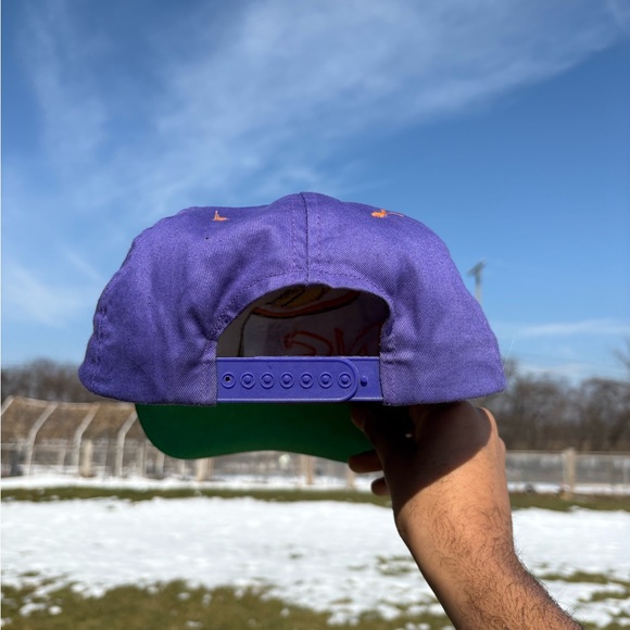 Vintage 90s Drew Pearson Dunk Twill Phoenix Suns NBA Graffiti Hat Cap Snapback - Picture 8 of 13